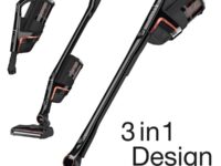 Stick vacuum in its 3 different configurations